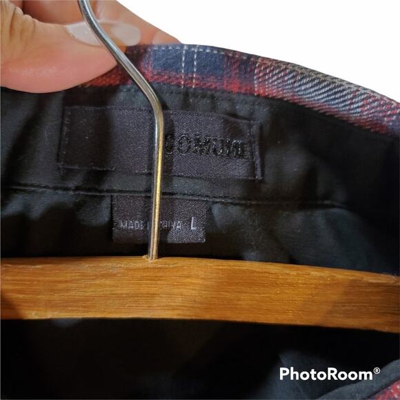 Comune | Red Plaid Shirt | Size Medium - Picture 3 of 7